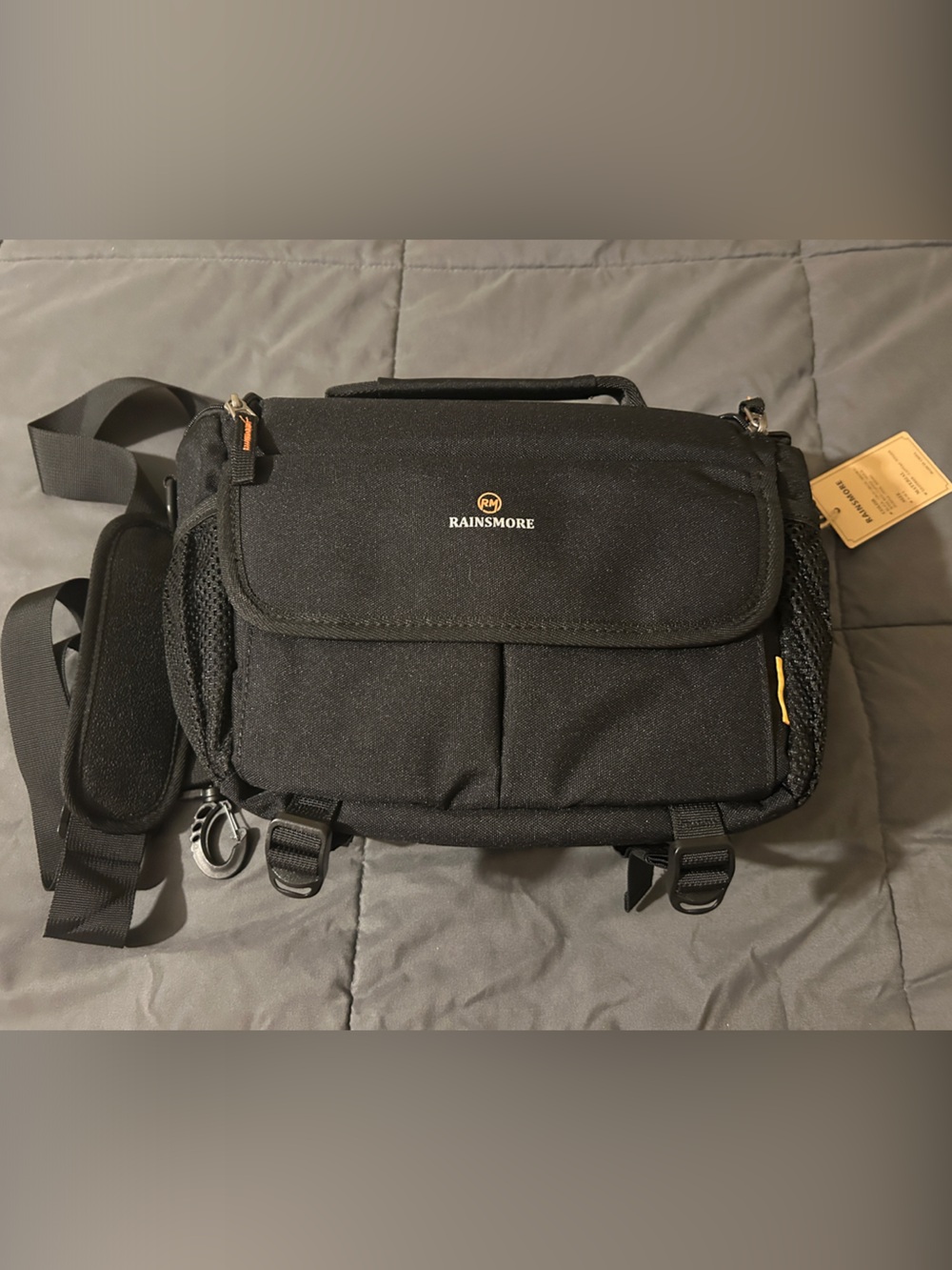 Rainsnore Black Camera Crossbody Bag NWT